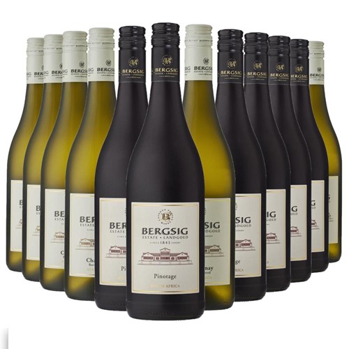 Case of 12 Mixed Bergsig Estate Red & White Wine